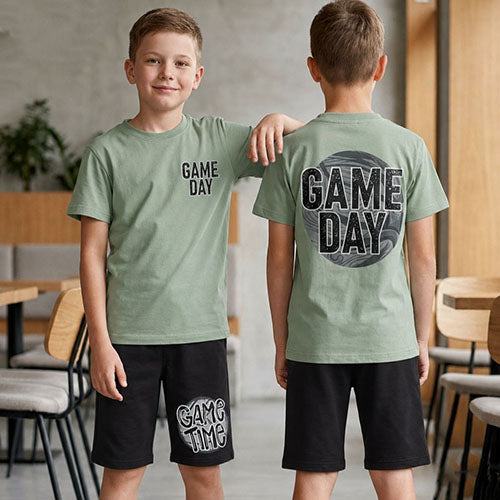 بيجامة game day شورت سمر ميلتون قطن