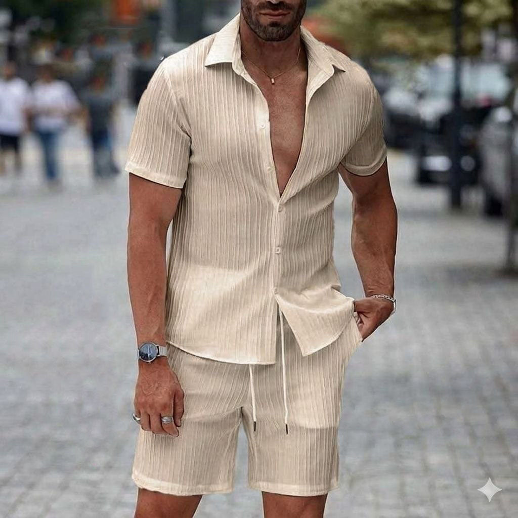 سوت قميص بيج