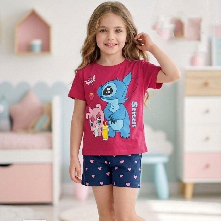 بيجامة BA2M ستيتش فوشيا