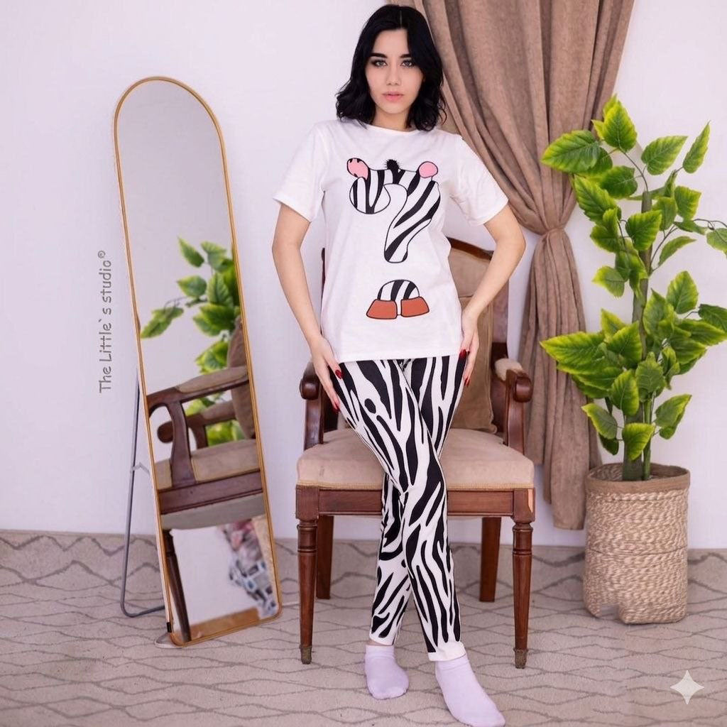 بيجامة MADLY ابيض ZEBRA