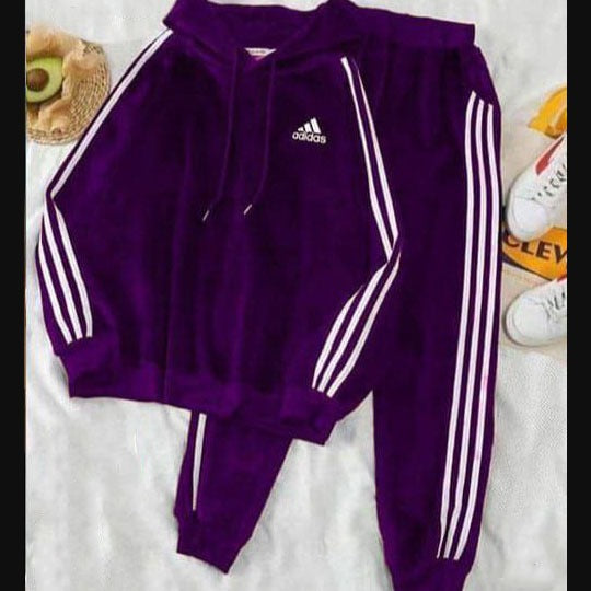 بيجامة قطيفة وشين حريمى اديداس  موف