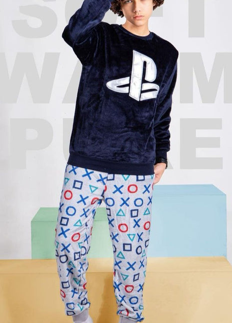 بيجامة BONBON بولار بلاىستيشن كحلى * رصاصى