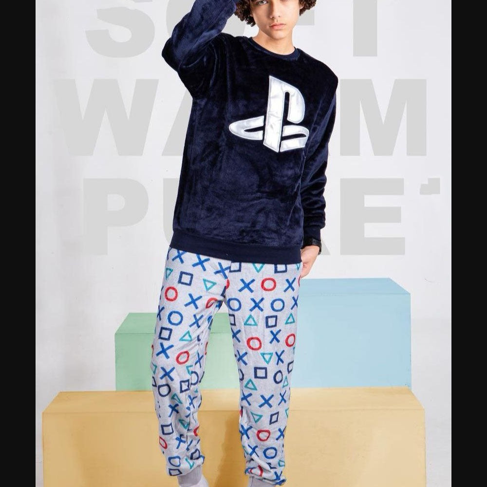 بيجامة BONBON بولار بلاىستيشن كحلى * رصاصى