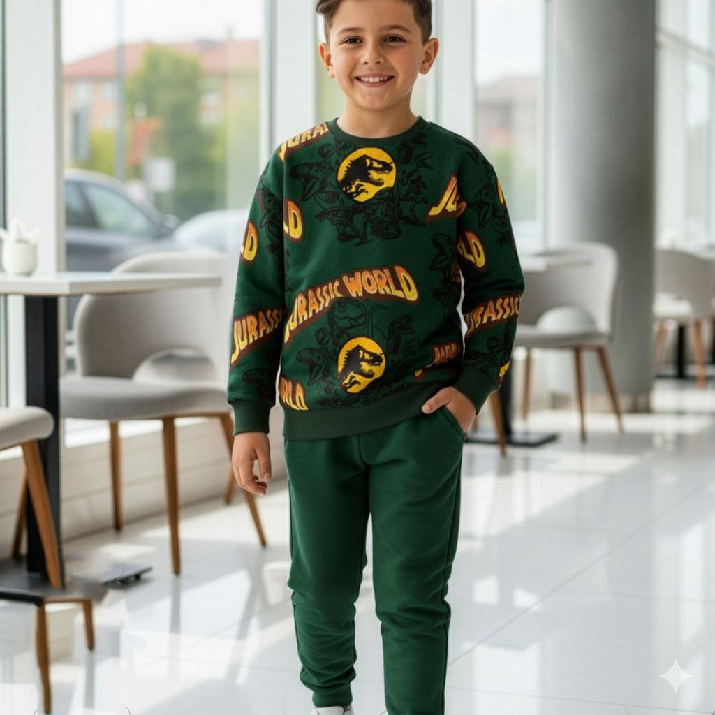 بيجامة ميلتون بريمارك ديناصور  اخضر