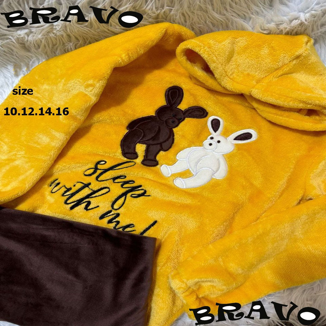 بجامة موكا بولار اصفر