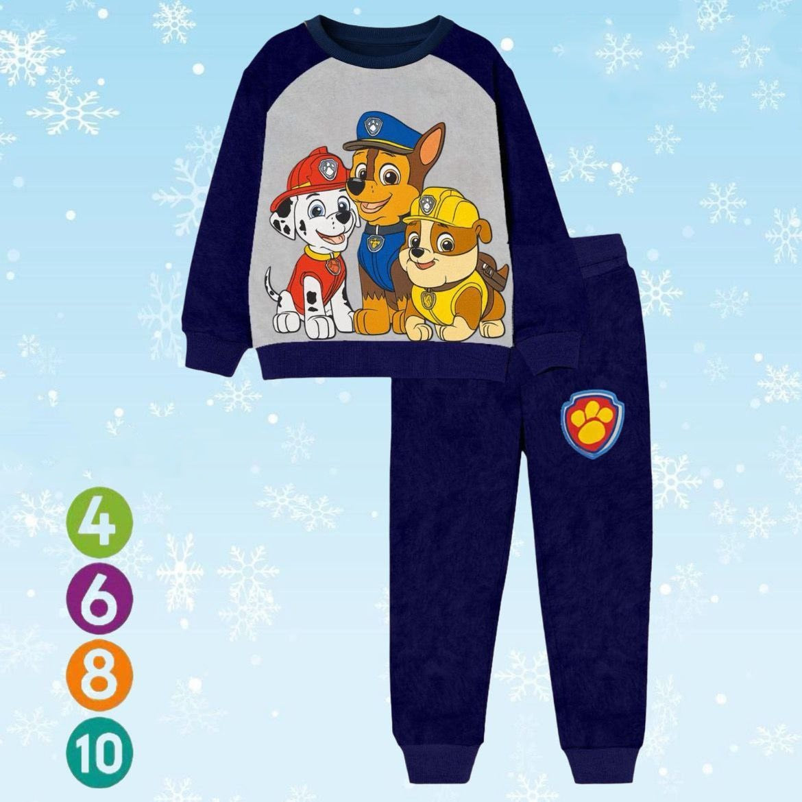 بيجامة بولار كلاب bonbon رصاصى * ازرق