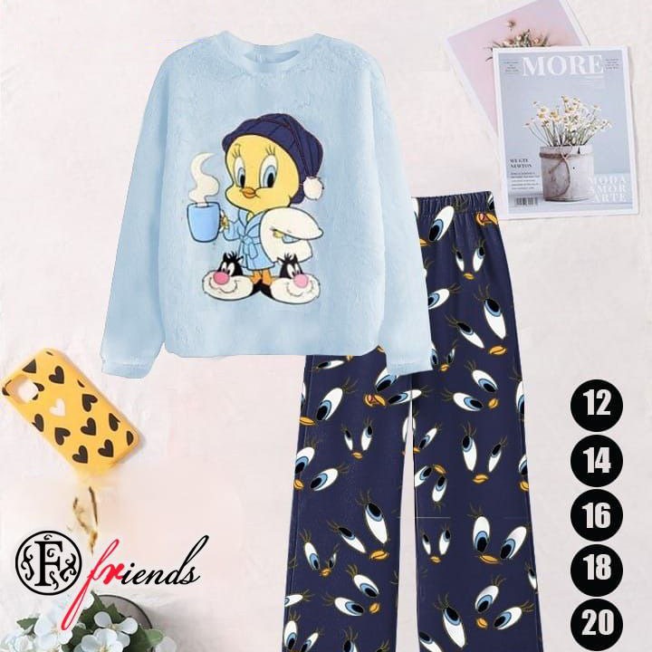 بيجامة بولار تويتى KIDLO لبنى