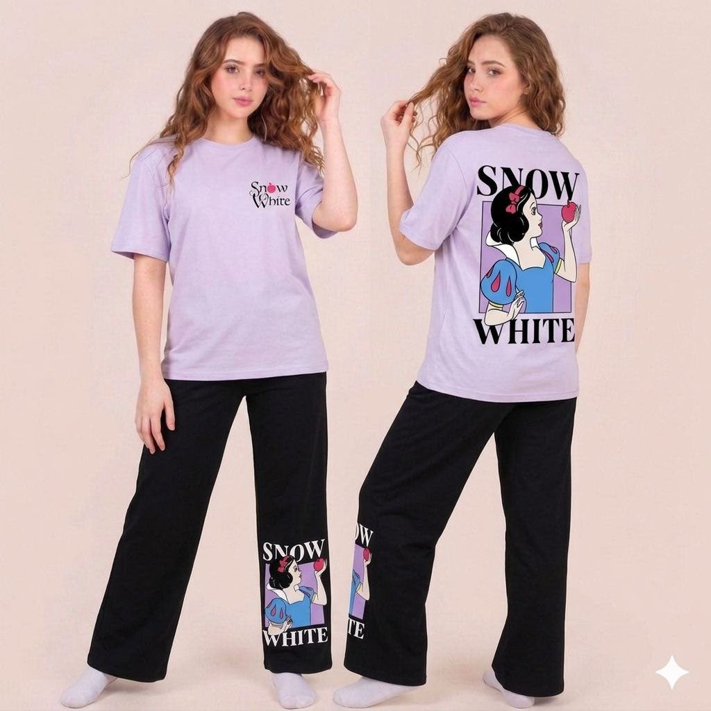 بيجامة kidlo  موف snow white