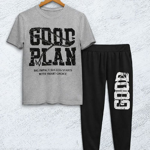 بيجامة بنطلون GOOD PLAN رمادى