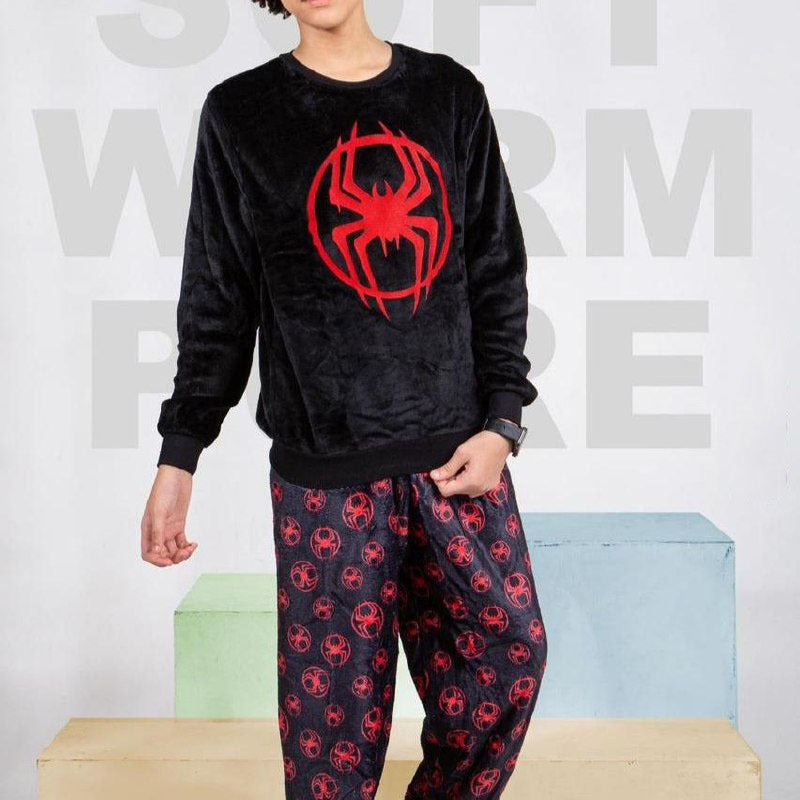 بيجامة BONBON بولار سبايدر مان اسود