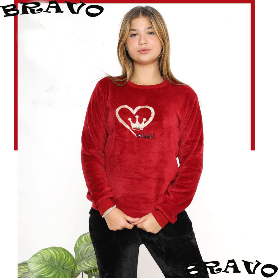 بيجامة بولار برافوا احمر