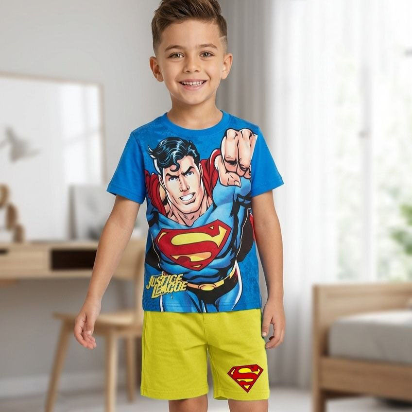 بيجامة super man ازرق