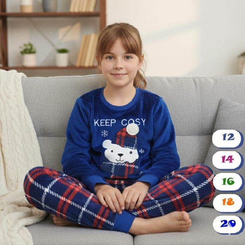 بيجامة kidlo بولار بابا نويل